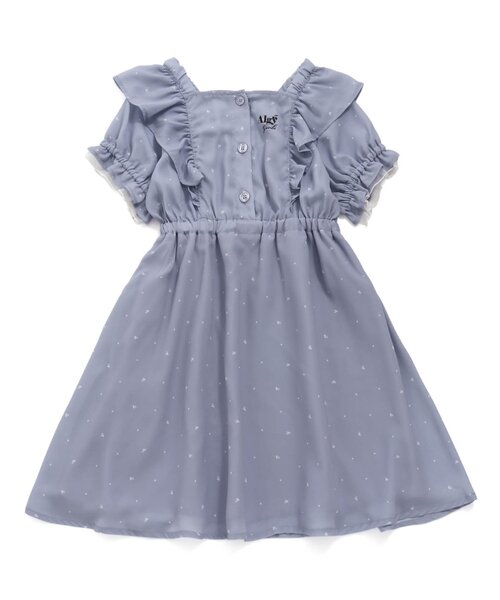 algy(アルジー)の「チェリー柄フリルワンピ(ワンピース・キッズ・ラベンダー/オフホワイト・SMALL/MEDIUM/XXX-SMALL/XX-SMALL/X-SMALL)」の2枚目の写真