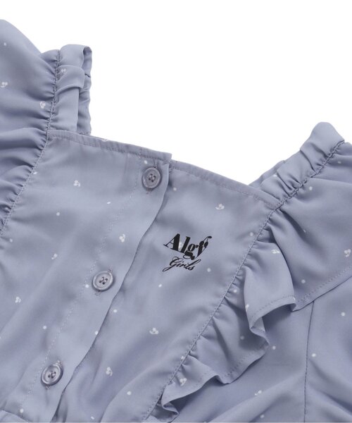 algy(アルジー)の「チェリー柄フリルワンピ(ワンピース・キッズ・ラベンダー/オフホワイト・SMALL/MEDIUM/XXX-SMALL/XX-SMALL/X-SMALL)」の5枚目の写真