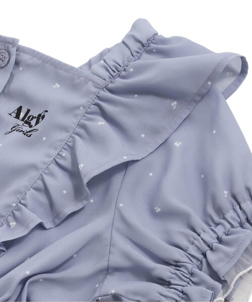 algy(アルジー)の「チェリー柄フリルワンピ(ワンピース・キッズ・ラベンダー/オフホワイト・SMALL/MEDIUM/XXX-SMALL/XX-SMALL/X-SMALL)」の7枚目の写真