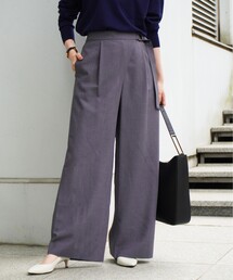 UNTITLED | ドライタッチ タックワイドパンツ(その他パンツ)