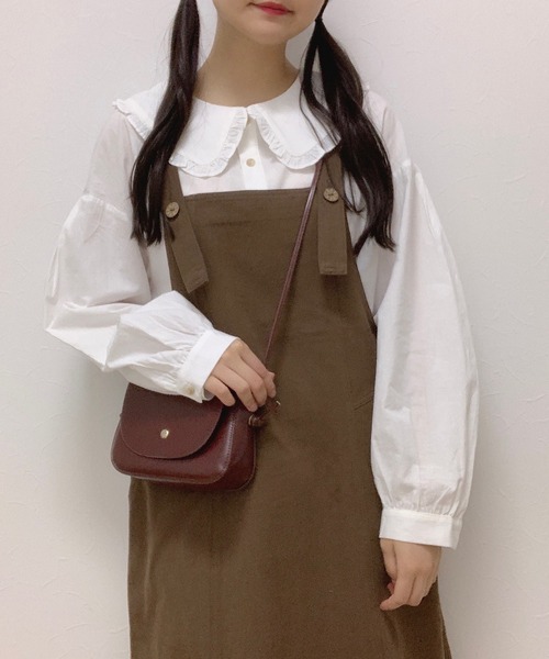 Cham.(チャム)の「ビッグカラーブラウス(シャツ/ブラウス・レディース・ベージュ/オフホワイト・F)」の5枚目の写真