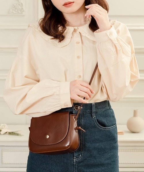 Cham.(チャム)の「ビッグカラーブラウス(シャツ/ブラウス・レディース・ベージュ/オフホワイト・F)」の21枚目の写真