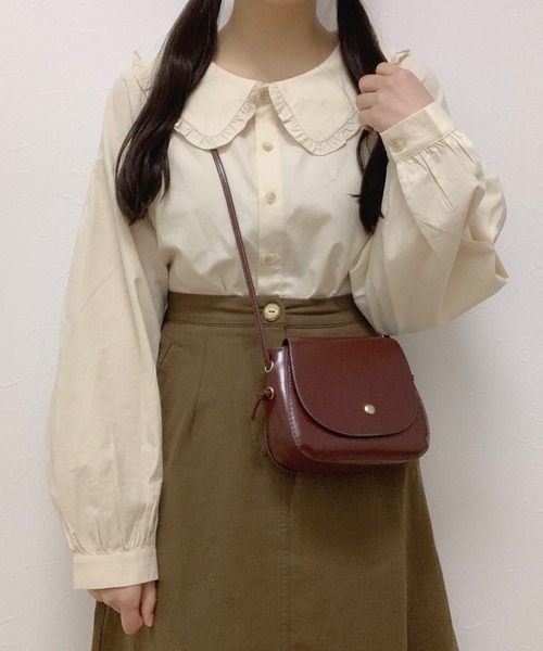 Cham.(チャム)の「ビッグカラーブラウス(シャツ/ブラウス・レディース・ベージュ/オフホワイト・F)」の22枚目の写真