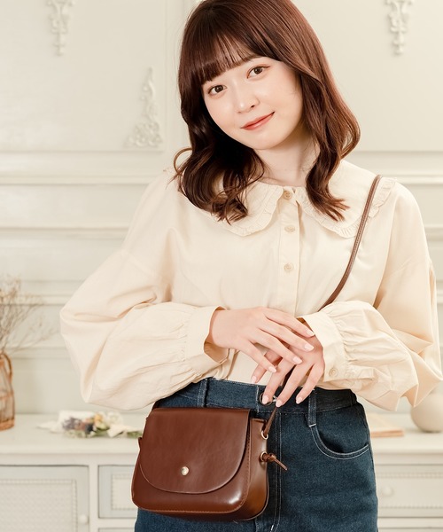 Cham.(チャム)の「ビッグカラーブラウス(シャツ/ブラウス・レディース・ベージュ/オフホワイト・F)」の18枚目の写真