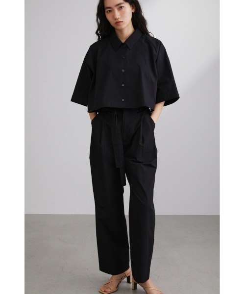 STYLEMIXER（スタイルミキサー）の「ハイウエストベルトワイドパンツ（その他パンツ・レディース・ベージュ/ブラック/オレンジ・MEDIUM/X-SMALL/SMALL）」の4枚目の写真