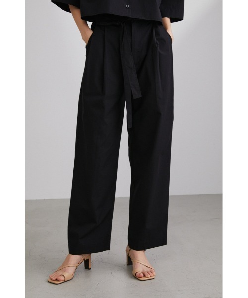 STYLEMIXER（スタイルミキサー）の「ハイウエストベルトワイドパンツ（その他パンツ・レディース・ベージュ/ブラック/オレンジ・MEDIUM/X-SMALL/SMALL）」の5枚目の写真