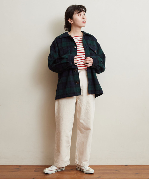 My Fav. CHILD WOMAN(マイファブチャイルドウーマン)の「13.5OZ ホワイトデニムハイウエストパンツ(デニムパンツ・レディース・アイボリー・38/36)」の8枚目の写真