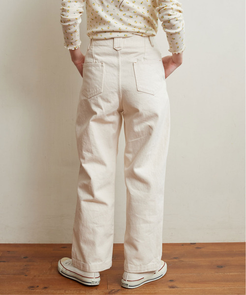 My Fav. CHILD WOMAN(マイファブチャイルドウーマン)の「13.5OZ ホワイトデニムハイウエストパンツ(デニムパンツ・レディース・アイボリー・38/36)」の22枚目の写真