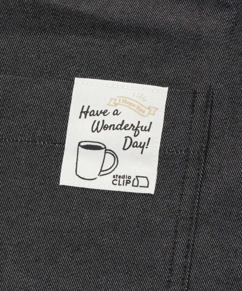 studio CLIP(スタディオクリップ)の「FUFUFU 家事らくらくエプロン(エプロン・レディース・ベージュ/ブラック・FREE)」の14枚目の写真