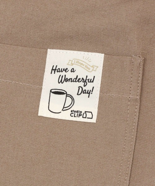 studio CLIP(スタディオクリップ)の「FUFUFU 家事らくらくエプロン(エプロン・レディース・ベージュ/ブラック・FREE)」の19枚目の写真