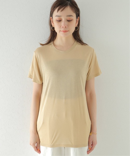 plage(プラージュ)の「【BASERANGE/ベースレンジ】Tシャツ(Tシャツ/カットソー・レディース・ベージュ/ベージュ系その他・FREE)」の5枚目の写真