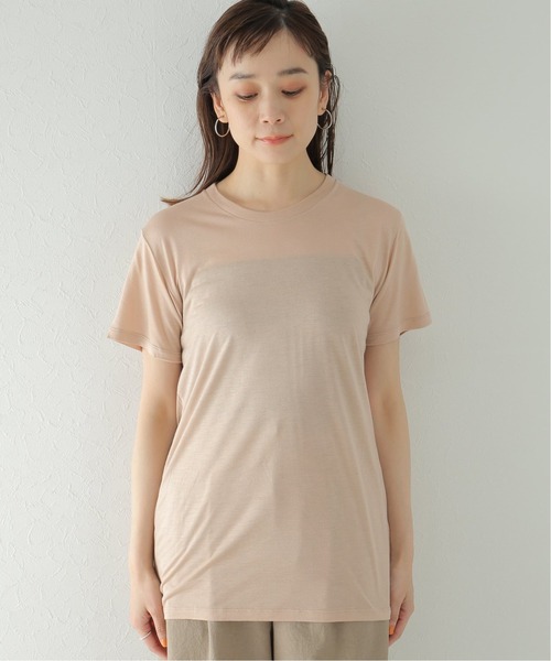 plage(プラージュ)の「【BASERANGE/ベースレンジ】Tシャツ(Tシャツ/カットソー・レディース・ベージュ/ベージュ系その他・FREE)」の4枚目の写真