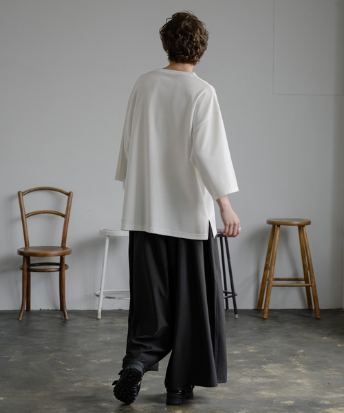 KUUUPY（クーピー）の「Flower Scratch Print Big Tee - フラワースクラッチプリントビッグTシャツ（Tシャツ/カットソー・メンズ・ホワイト・SMALL/MEDIUM/LARGE）」の12枚目の写真