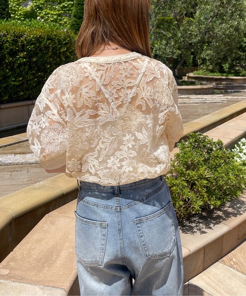 PairPair（ペアペア）の「オーガンジーレースブラウス（シャツ/ブラウス・レディース・オフホワイト/アイボリー・フリー）」の12枚目の写真