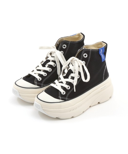 AKIII CLASSIC(アキクラシック)の「【店舗限定】【AKIII CLASSIC /アキクラシック】 RECOVERY COTTON HIGH スニーカー(スニーカー・レディース・ホワイト/ブラック・24.5㎝/23.5㎝)」の2枚目の写真