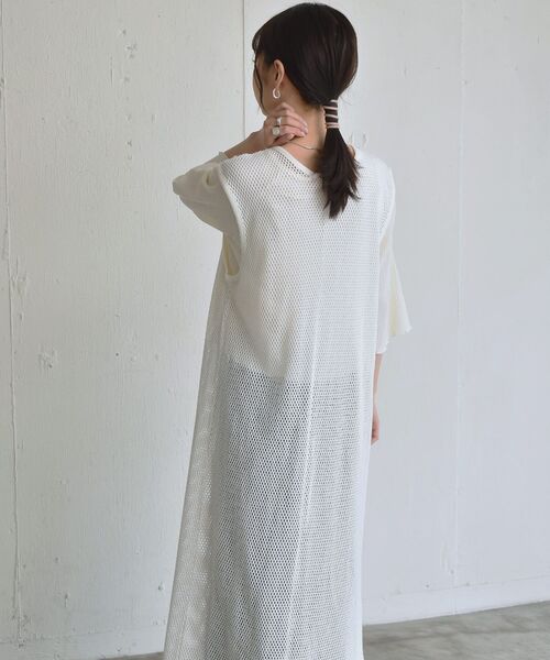RETRO GIRL（レトロガール）の「2WAYメッシュロングベスト（Tシャツ/カットソー・レディース・ブラック/オフホワイト/グリーン・FREE）」の14枚目の写真