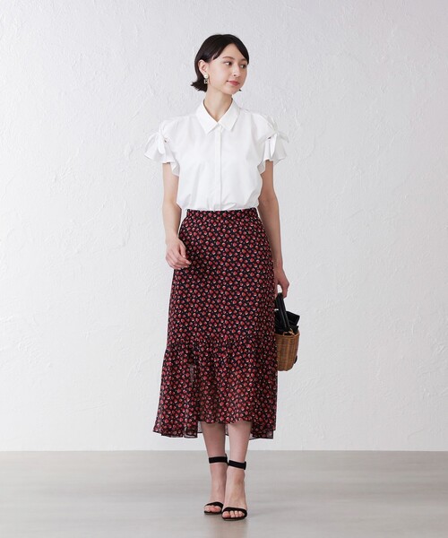EPOCA THE SHOP(エポカザショップ)の「リボンスリーブブラウス(シャツ/ブラウス・レディース・ホワイト/ベージュ・38)」の7枚目の写真
