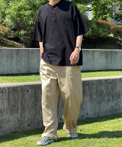 kutir(クティール)の「ワイドペインターチノパンツ(チノパンツ・メンズ・ブラック/ダークグリーン/ベージュ・SMALL/MEDIUM/LARGE)」の19枚目の写真