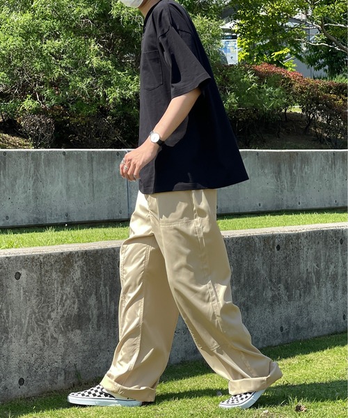 kutir(クティール)の「ワイドペインターチノパンツ(チノパンツ・メンズ・ブラック/ダークグリーン/ベージュ・SMALL/MEDIUM/LARGE)」の20枚目の写真