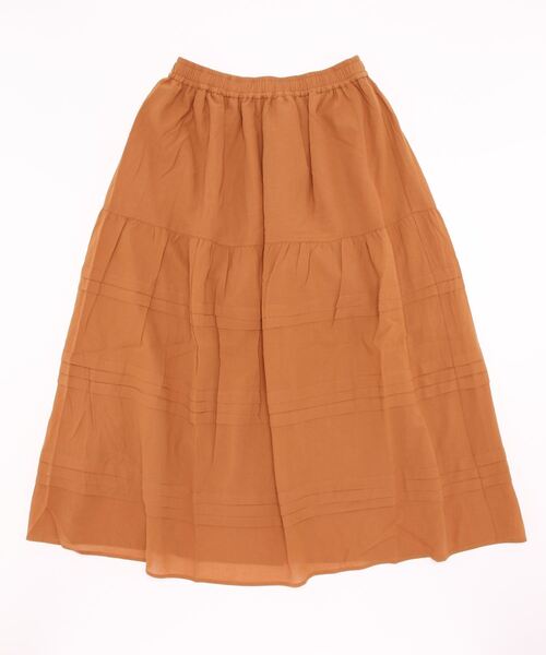 sm2rhythm（サマンサモスモスリズム）の「横段タックスカート（スカート・レディース・グリーン/ブラウン/ブラック・ﾌﾘ-）」の18枚目の写真