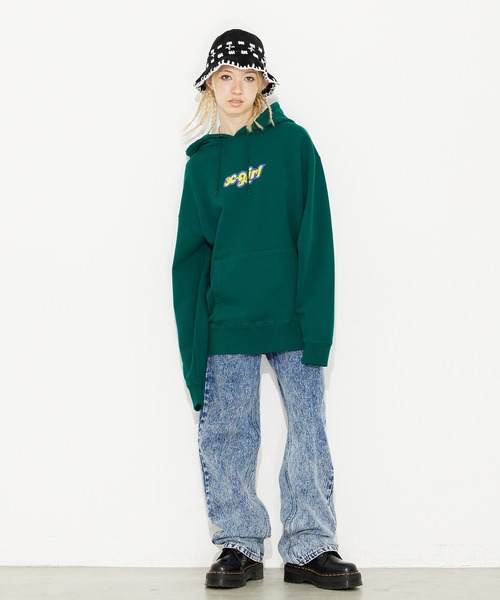 X-girl（エックスガール）の「KNIT BUCKET HAT（ハット・レディース・ブラック/ネイビー・ONE SIZE）」の9枚目の写真