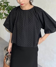 CAPRICIEUX LE'MAGE | 刺繍バルーンブラウス(シャツ/ブラウス)