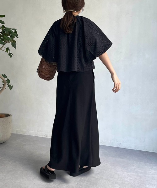 CAPRICIEUX LE'MAGE（カプリシューレマージュ）の「刺繍バルーンブラウス（シャツ/ブラウス・レディース・ブラック/ホワイト・FREE）」の11枚目の写真