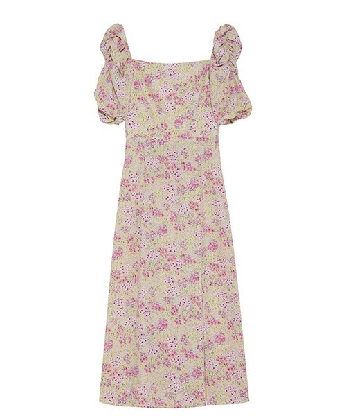 Fano Studios(ファノ ストゥディオズ)の「【Fano Studios】Square neck puff sleeve slit floral dress FX22L114(ワンピース・レディース・ピンク系その他・L/S/M)」の11枚目の写真