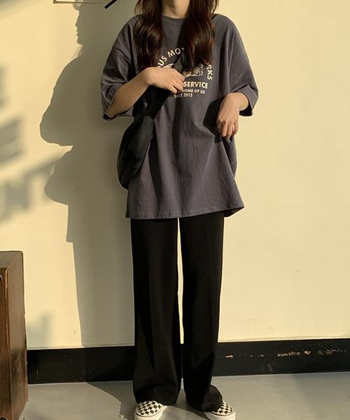 c.u.l(シーユーエル)の「【c.u.l:w】レトロフロントプリントTシャツ culw229(Tシャツ/カットソー・レディース・ホワイト/グレー・FREE)」の9枚目の写真