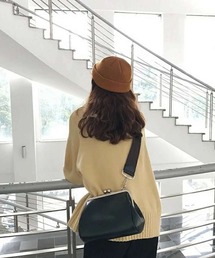 がま口PU・ショルダーバッグ
