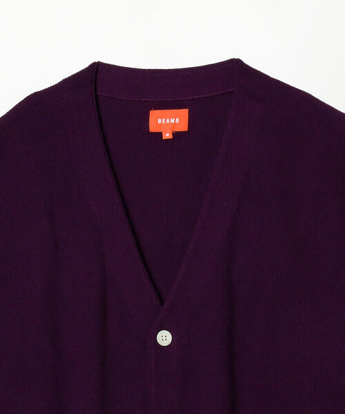 BEAMS（ビームス）の「BEAMS / 9ゲージ イージーフィット ニットカーディガン（カーディガン/ボレロ・メンズ・ミント/ラベンダー・S/M/L/XL）」の9枚目の写真