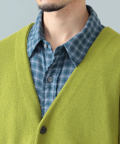 BEAMS（ビームス）の「BEAMS / 9ゲージ イージーフィット ニットカーディガン（カーディガン/ボレロ・メンズ・ミント/ラベンダー・S/M/L/XL）」の13枚目の写真