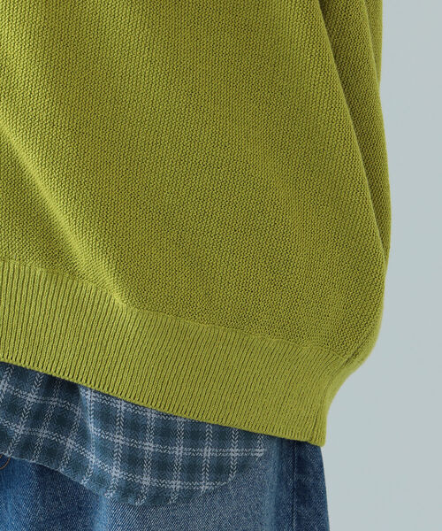 BEAMS（ビームス）の「BEAMS / 9ゲージ イージーフィット ニットカーディガン（カーディガン/ボレロ・メンズ・ミント/ラベンダー・S/M/L/XL）」の15枚目の写真