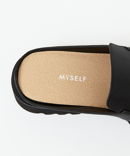 ABAHOUSE（アバハウス）の「ネオレザースクウエアトゥ ミュール /サンダル（サンダル・メンズ・ブラック・M/L/LL）」の3枚目の写真