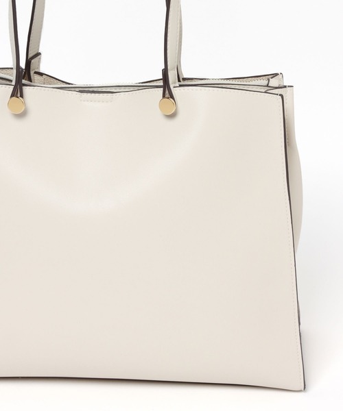 LEPSIM(レプシィム)の「【ゼロかる】キレイめA4トートバッグ 295324(トートバッグ・レディース・ブラック/アイボリー/グレイッシュベージュ・ONE SIZE)」の18枚目の写真