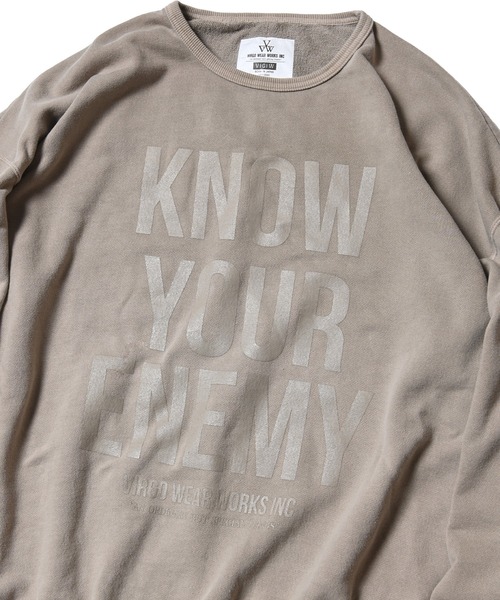 VIRGOwearworks(ヴァルゴウェアワークス)の「PIGMENT WIDE SWT(スウェット・メンズ・ブラック/カーキ・4/2/3)」の10枚目の写真
