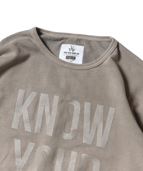 VIRGOwearworks(ヴァルゴウェアワークス)の「PIGMENT WIDE SWT(スウェット・メンズ・ブラック/カーキ・4/2/3)」の11枚目の写真
