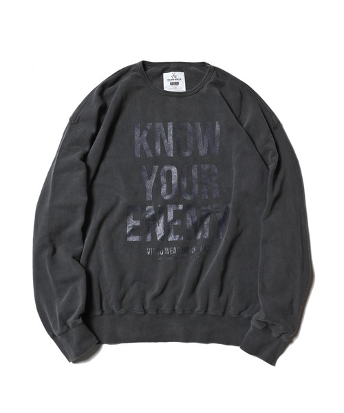 VIRGOwearworks(ヴァルゴウェアワークス)の「PIGMENT WIDE SWT(スウェット・メンズ・ブラック/カーキ・4/2/3)」の3枚目の写真