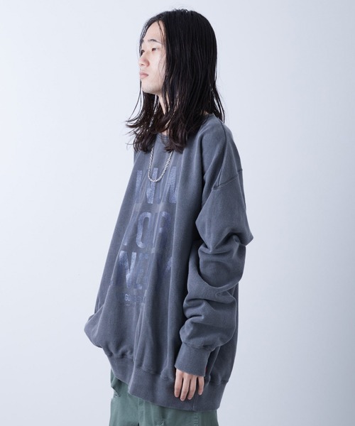 VIRGOwearworks(ヴァルゴウェアワークス)の「PIGMENT WIDE SWT(スウェット・メンズ・ブラック/カーキ・4/2/3)」の5枚目の写真