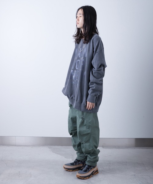 VIRGOwearworks(ヴァルゴウェアワークス)の「PIGMENT WIDE SWT(スウェット・メンズ・ブラック/カーキ・4/2/3)」の16枚目の写真