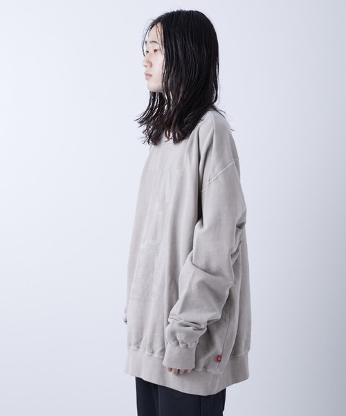 VIRGOwearworks(ヴァルゴウェアワークス)の「PIGMENT WIDE SWT(スウェット・メンズ・ブラック/カーキ・4/2/3)」の8枚目の写真