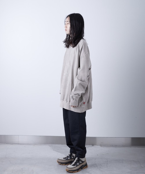 VIRGOwearworks(ヴァルゴウェアワークス)の「PIGMENT WIDE SWT(スウェット・メンズ・ブラック/カーキ・4/2/3)」の21枚目の写真