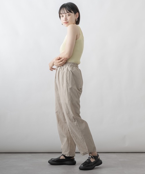 mebole(メボレ)の「テレコリブタンク(タンクトップ・レディース・ホワイト/ブラック/ベージュ/ピンク/イエロー/ブルー・FREE)」の19枚目の写真