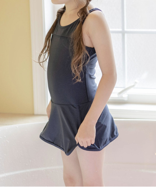 Catherine Cottage(キャサリンコテージ)の「スクール水着 ワンピース(水着・キッズ・ネイビー・130/150/140/160/110/170/120)」の2枚目の写真
