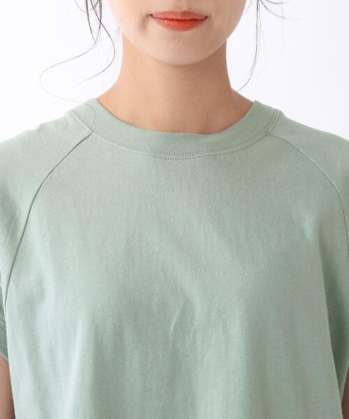 USAコットンモックネックTシャツ