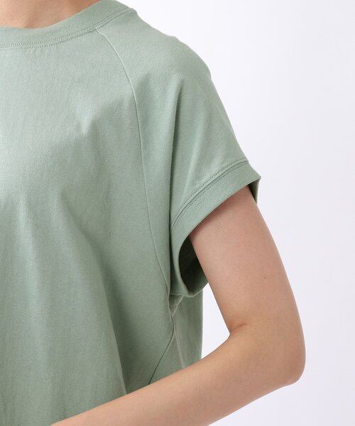 USAコットンモックネックTシャツ