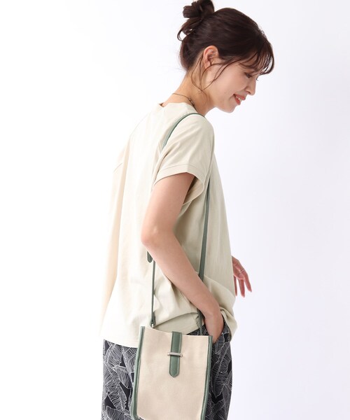 DRESKIP(ドレスキップ)の「◆USAコットンモックネックTシャツ(Tシャツ/カットソー・レディース・ナチュラル/イエロー/ベージュ系2/ライトグリーン/グレー系その他/ホワイト系5・03/02)」の12枚目の写真