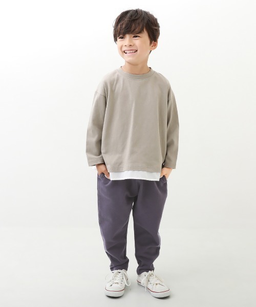 devirock（デビロック）の「無地 サルエル スウェットパンツ（スウェットパンツ・キッズ・ヘザーチャコール/パープル系その他/ブルー系その他/杢グレー/グレー系その他/ブラック/ダークオリーブ/ダークグリーン・110cm/130cm/140cm/100cm/120cm/160cm/80ｃｍ/150cm/90cm）」の18枚目の写真