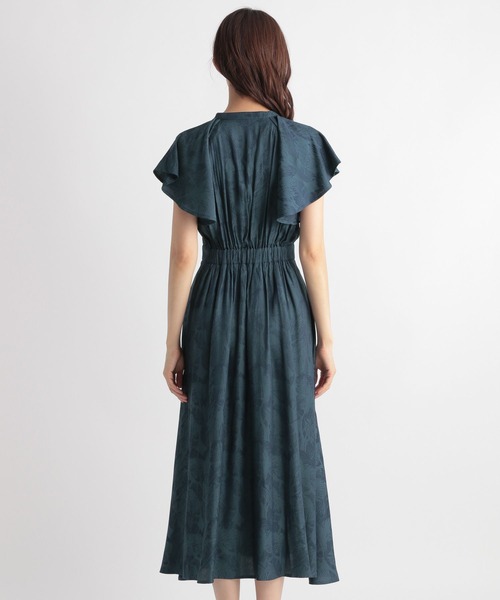 Andemiu(アンデミュウ)の「ジャカードラッフルフリルワンピース349106(ワンピース・レディース・ベージュ/ネイビー/グリーン・FREE)」の16枚目の写真