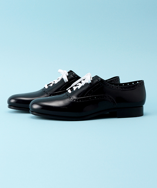 Soareak（ソアリーク）の「【HENRY&HENRY】ﾌﾗｯﾄﾚｲﾝｼｭｰｽﾞ（レインシューズ・レディース・ネイビー/ホワイト・37/36/38）」の4枚目の写真